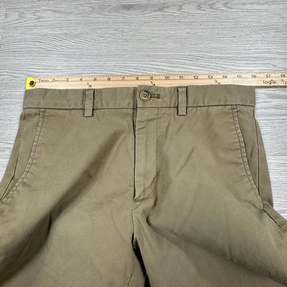 Banana‎ Republic Men's Aiden Chino Pants Khaki Tan 30x32 Slim Fit Stretch Cotton